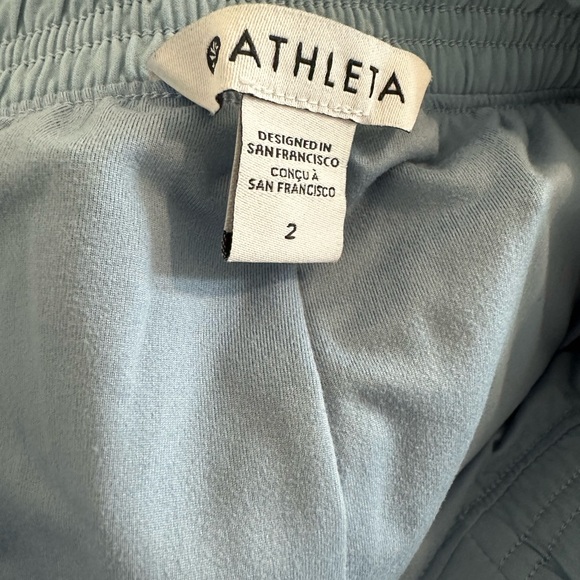 Athleta Brooklyn Light Blue Lined Jogging Pants Size 2 - Picture 5 of 6